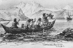 natives in canoe